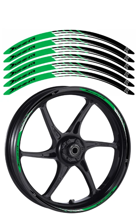 Alloy Wheel Radium Sticker For Dominar 250/400 | Made In Premium Radium With FPF(Fade Protection Film), Water Proof, Precut Sticker, Pack Of 10